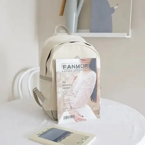 Minimalist Canvas Backpack with Stylish Design